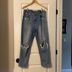 American Eagle Distressed Mom Jeans